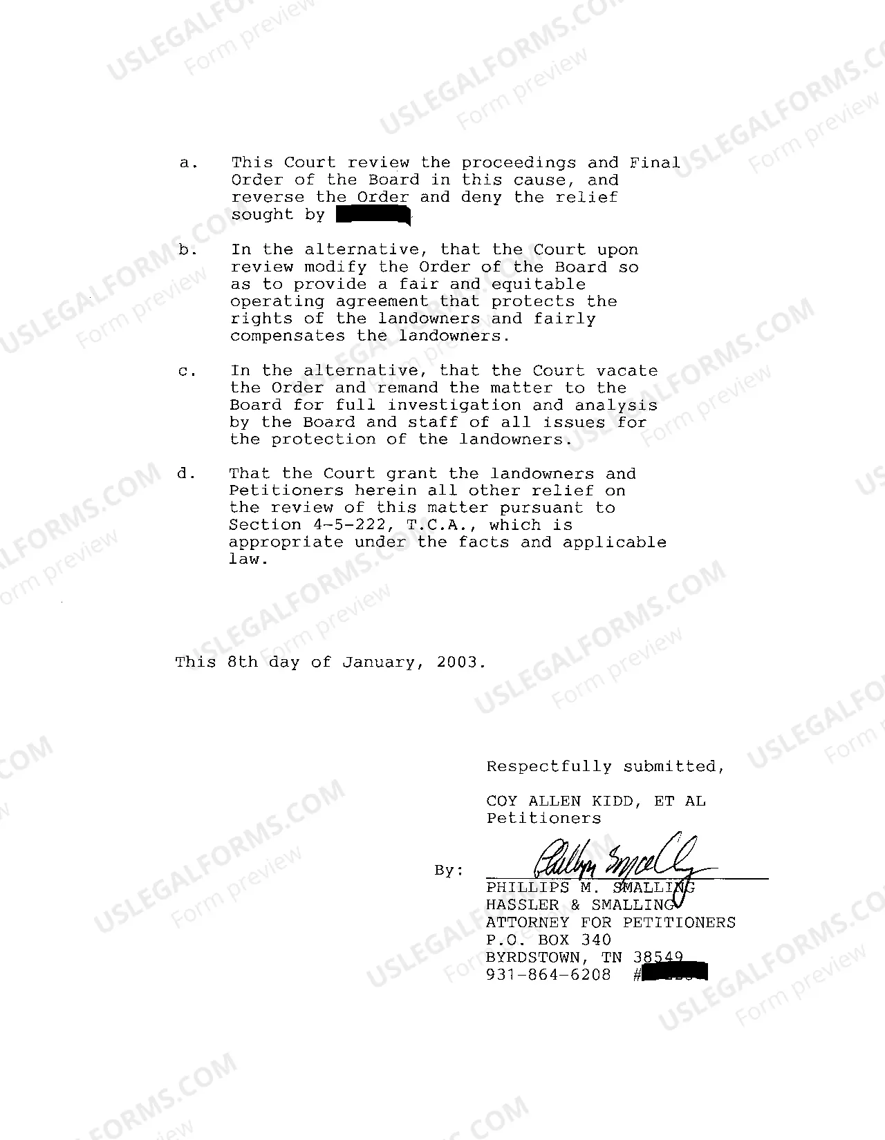 Preview A01 Petition To Review Oil and Gas Board decision