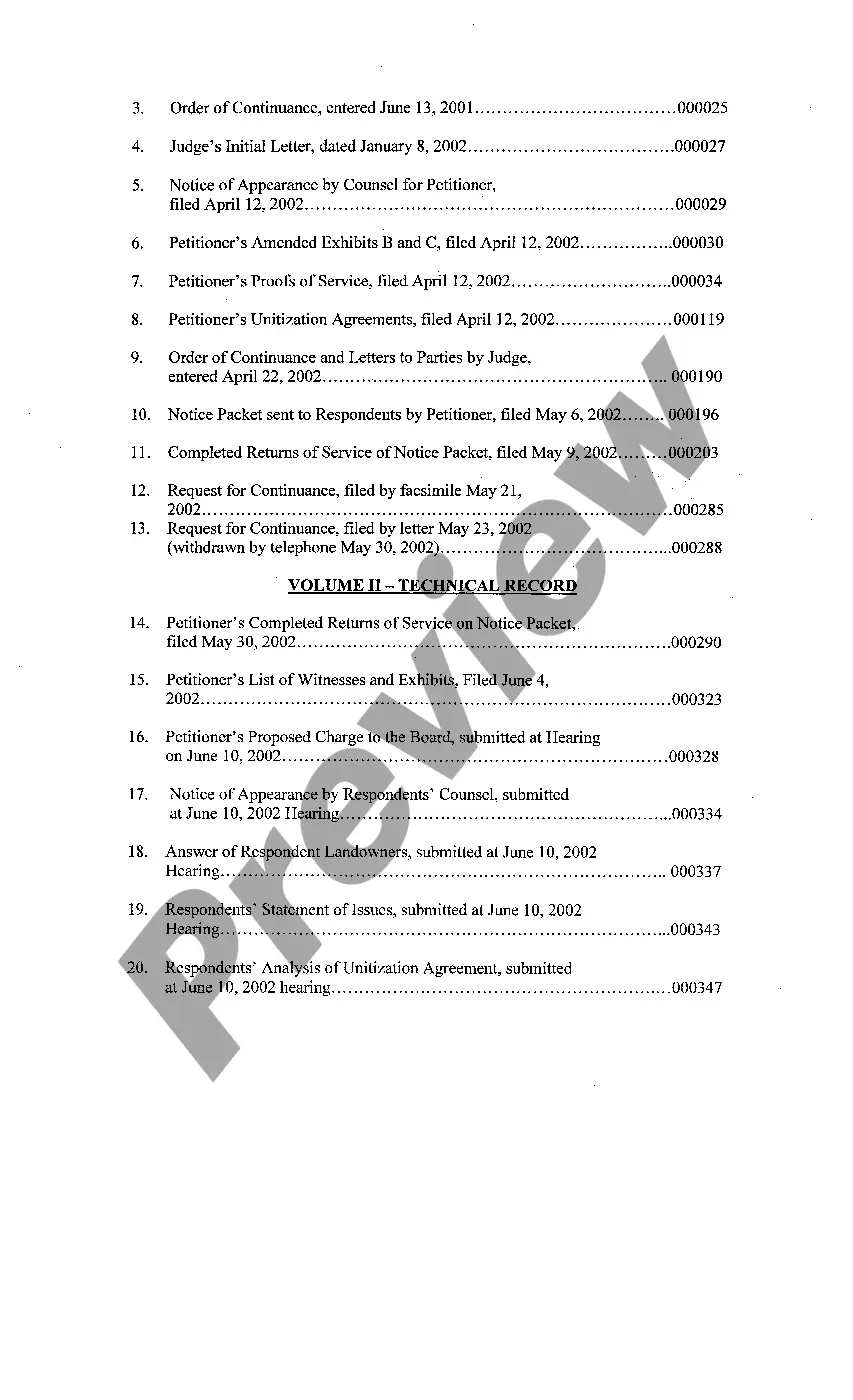 Preview A03 Certification of Administrative Record