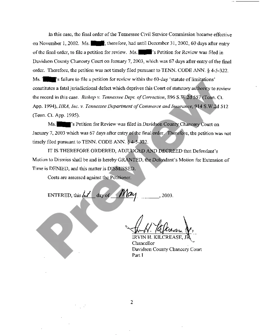 Get A06 Order of Dismissal of Case Preview A06 Order of Dismissal of Case