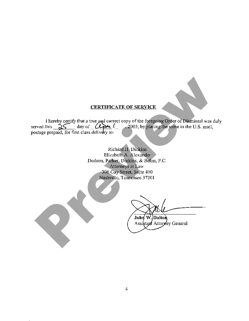 Get A06 Order of Dismissal of Case Preview A06 Order of Dismissal of Case