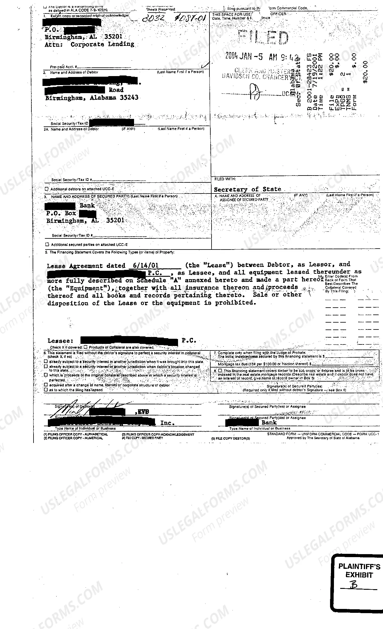 Preview A02 Equipment Lease Agreement