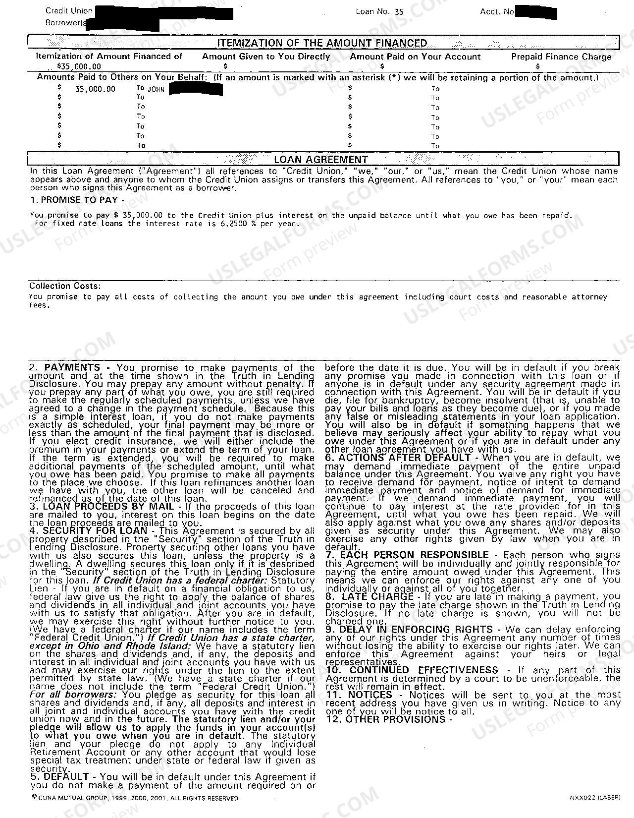 Car Loan Assumption Agreement Form US Legal Forms
