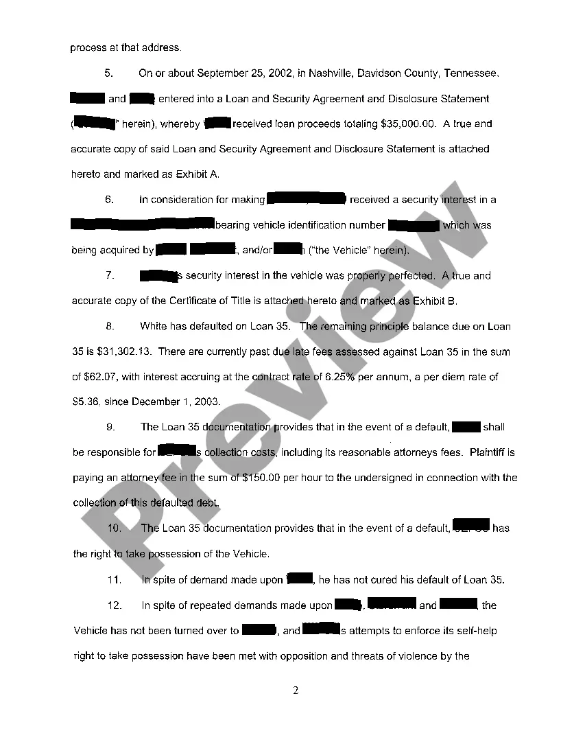 Preview A02 Verified Complaint On Promissory Note