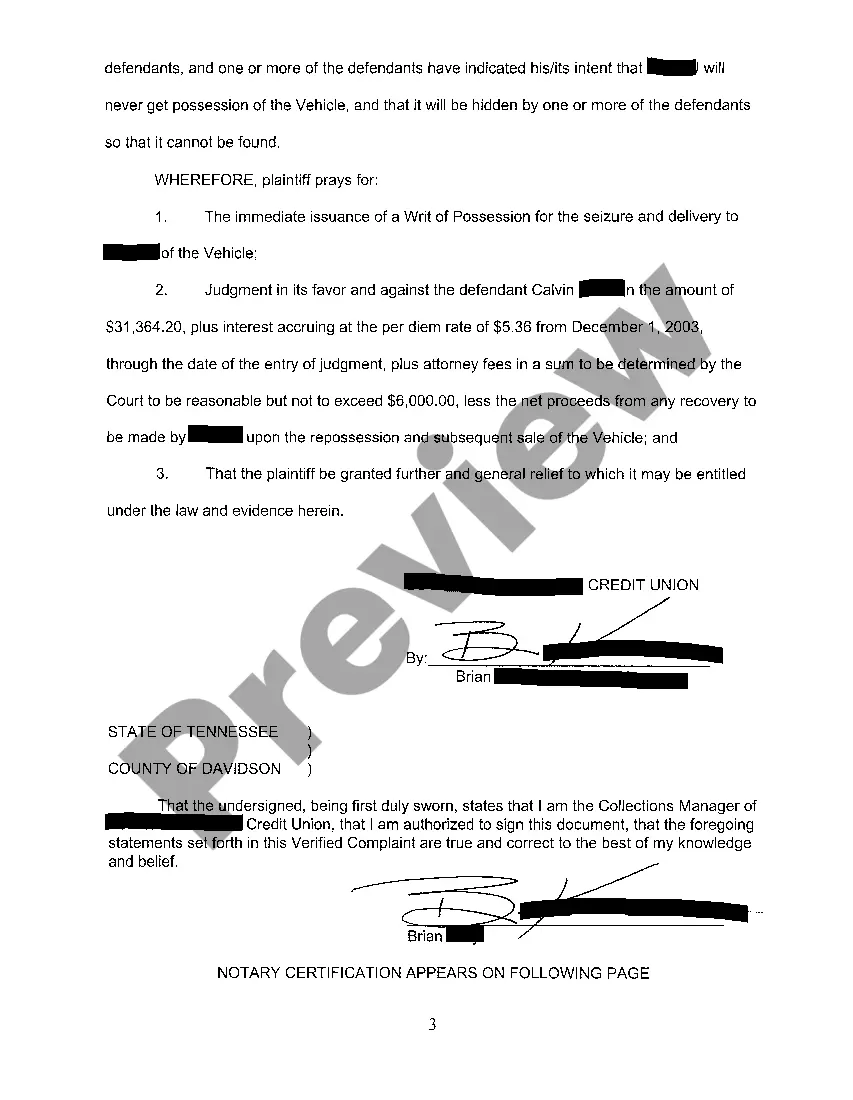 Preview A02 Verified Complaint On Promissory Note