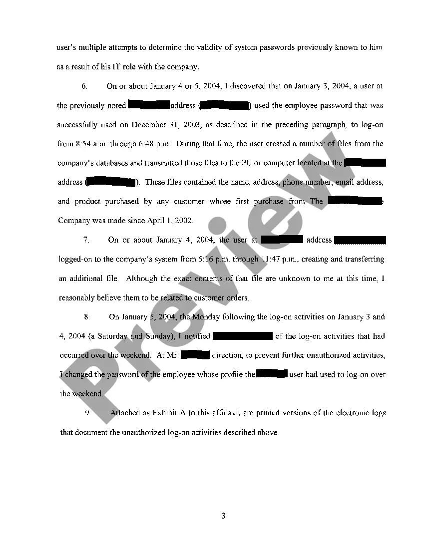 Preview A03 Affidavit of plaintiff's consultant