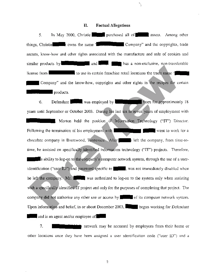 Preview A01 Verified Complaint For Damages And Injunction