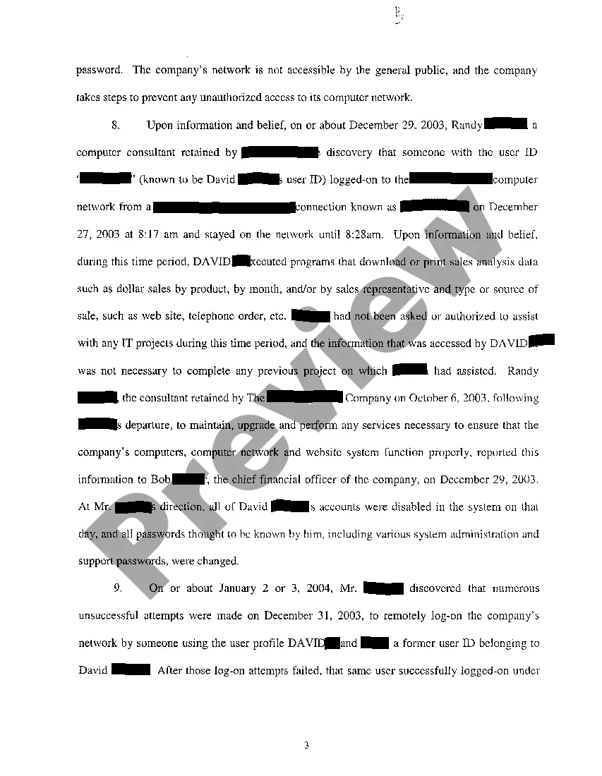 Preview A01 Verified Complaint For Damages And Injunction