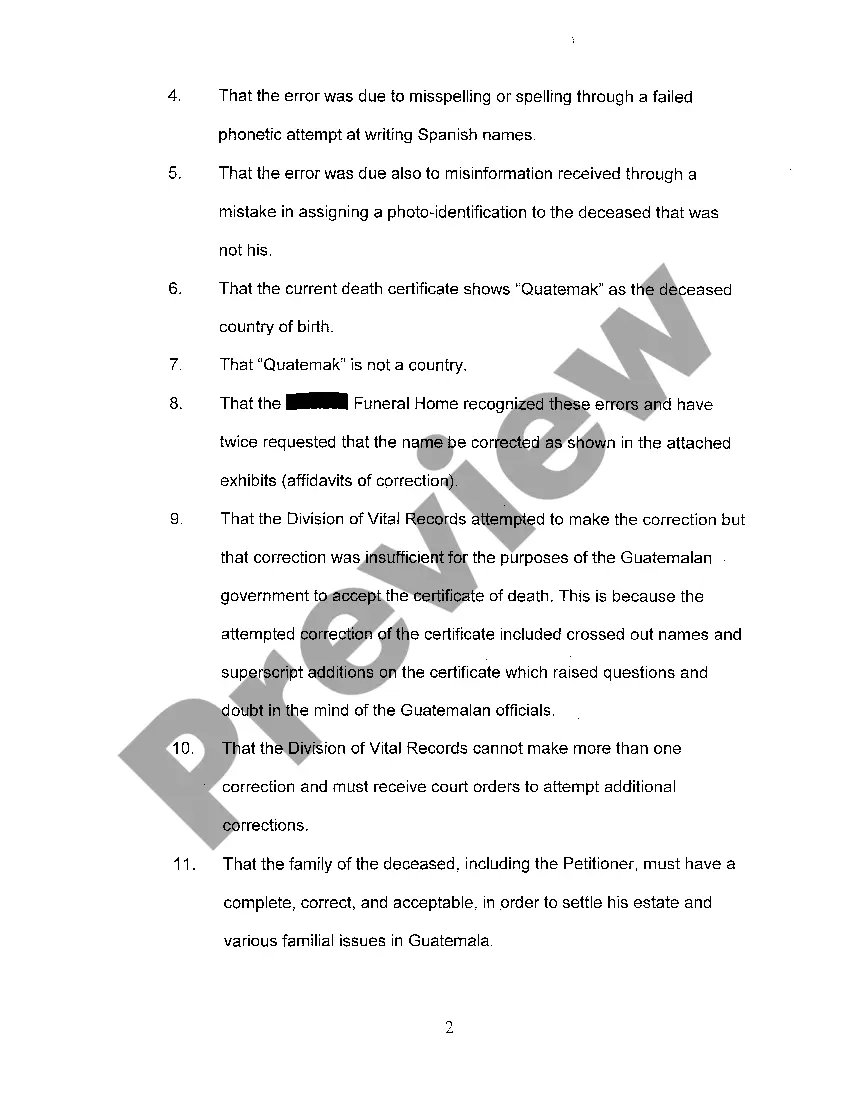 Get A01 Petition For Death Certificate Change Preview A01 Petition For Death Certificate Change