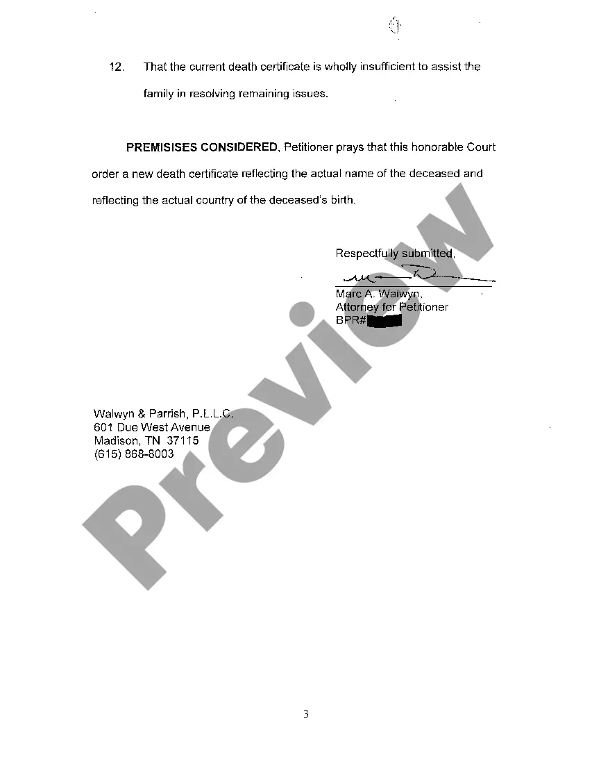 Get A01 Petition For Death Certificate Change Preview A01 Petition For Death Certificate Change
