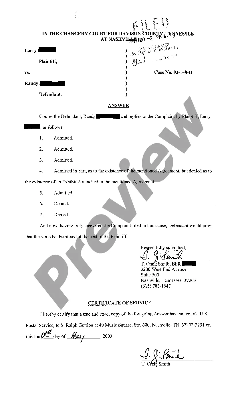 Get A03 Motion To Strike Defendant's Answers Preview A03 Motion To Strike Defendant's Answers