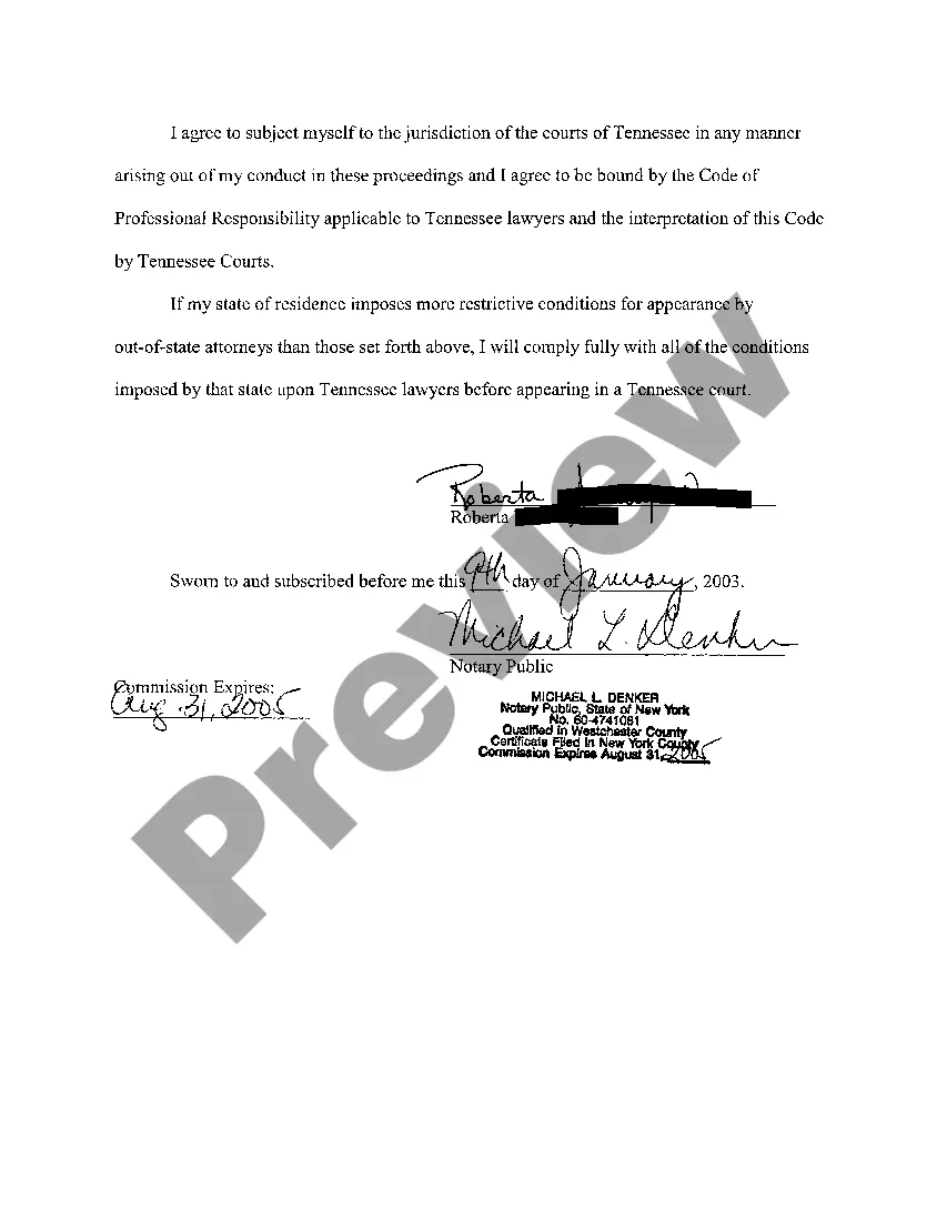 Get A04 Affidavit In Support of pro hac vice attorney Preview A04 Affidavit In Support of pro hac vice attorney