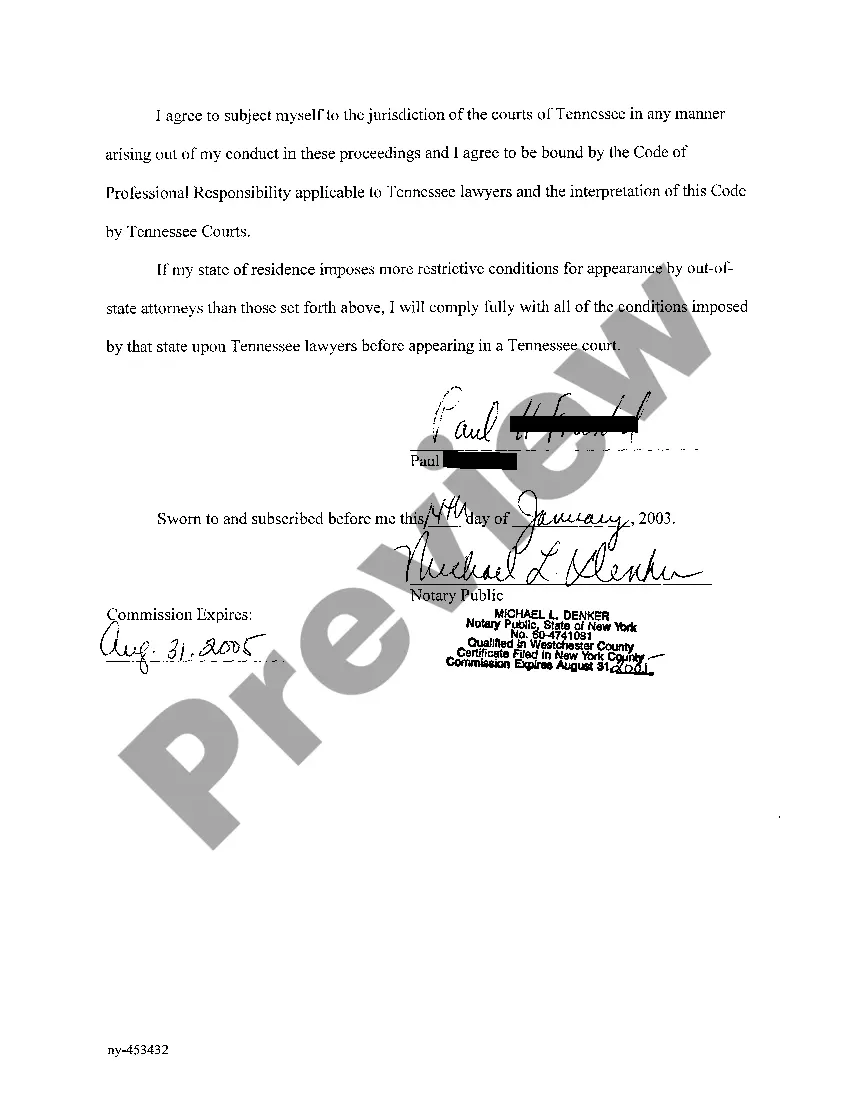 Get A05 Affidavit In Support of pro hac vice attorney Preview A05 Affidavit In Support of pro hac vice attorney