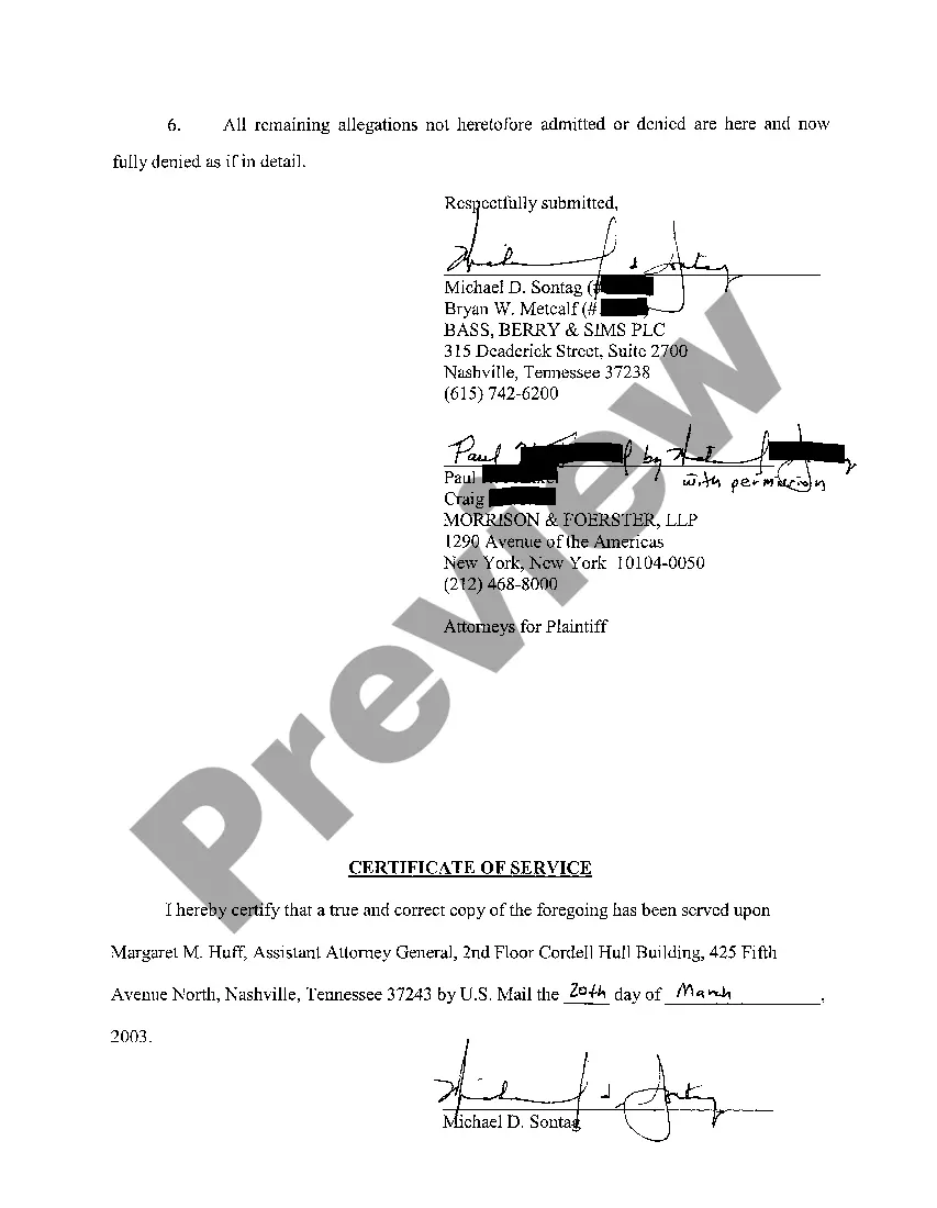 Get A07 Answer To Counterclaim Preview A07 Answer To Counterclaim