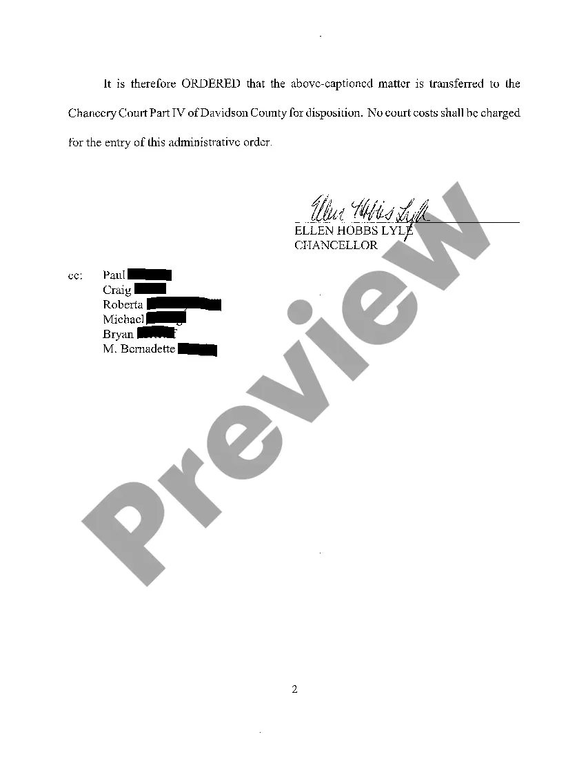 Get A08 Order to transfer case Preview A08 Order to transfer case