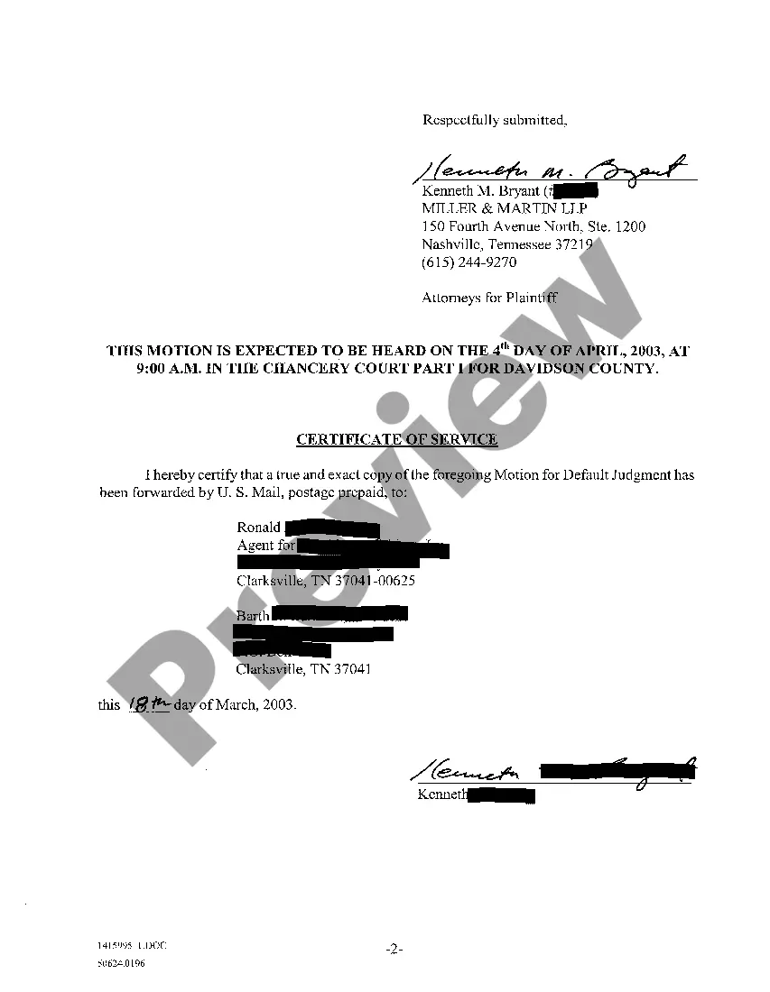 Preview A02 Motion For Default Judgment