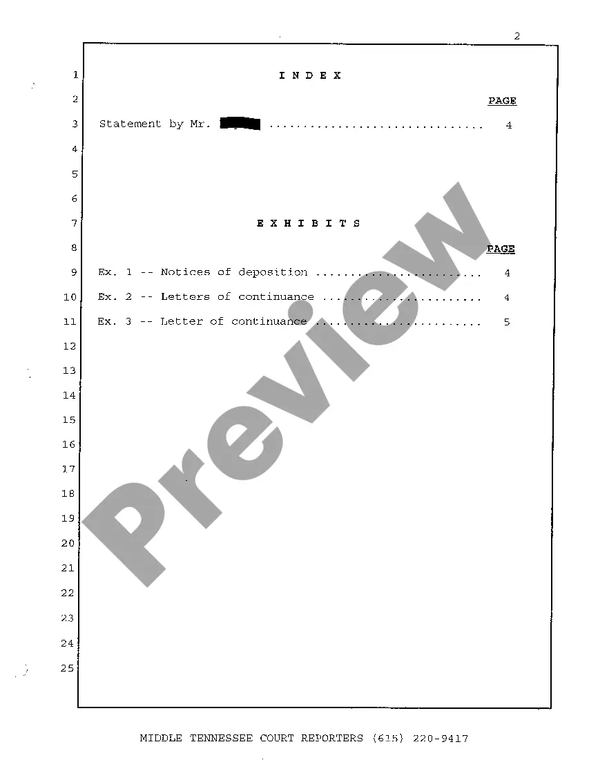 Get A06 Deposition excerpt regarding no continuance Preview A06 Deposition excerpt regarding no continuance