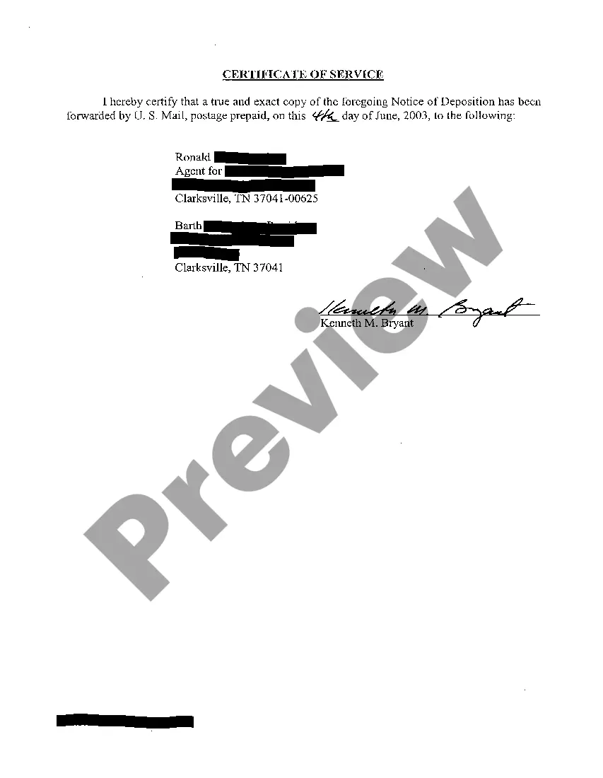 Preview A07 Notice of Deposition