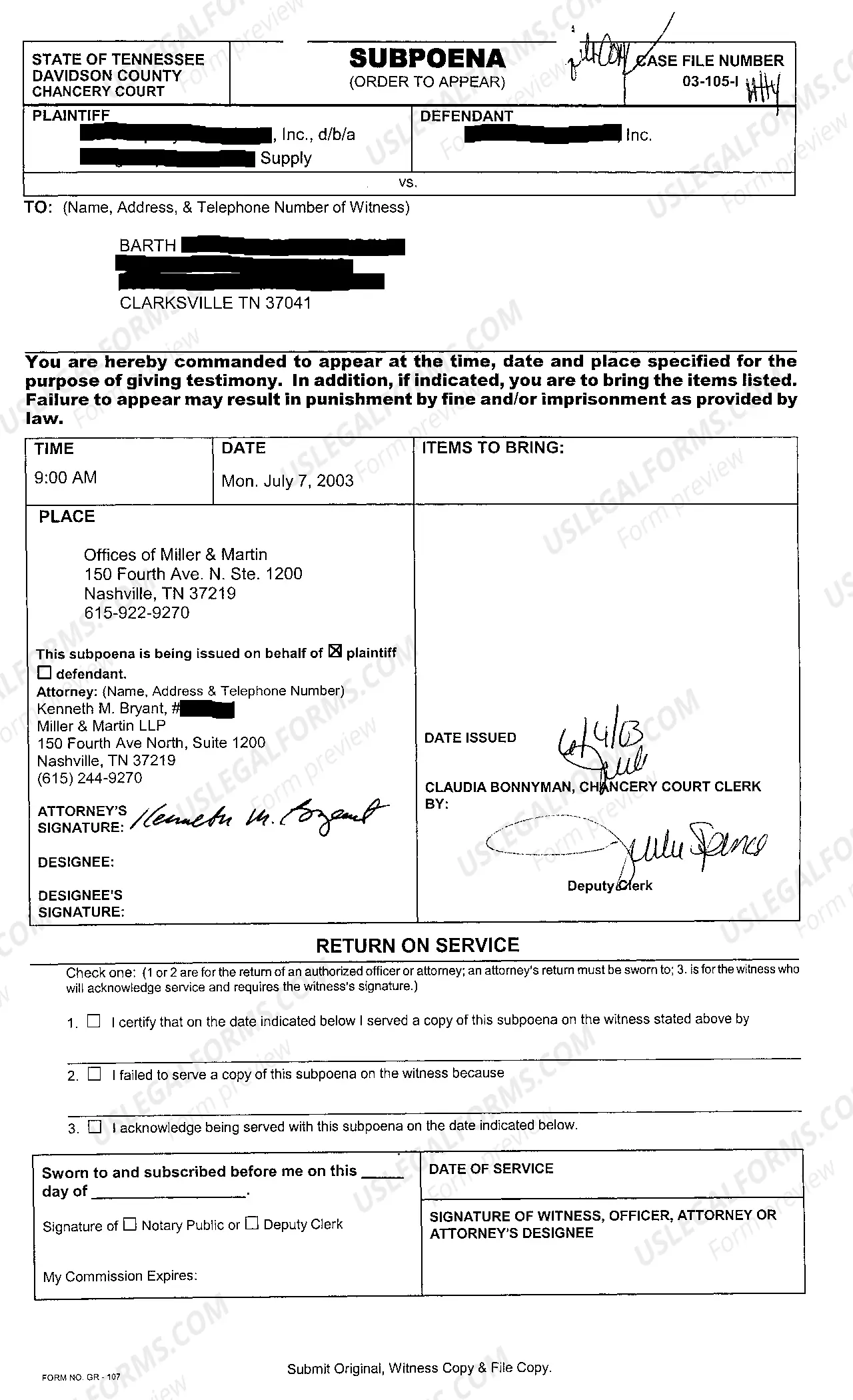 Preview A09 Deposition Exhibit regarding deposition notices