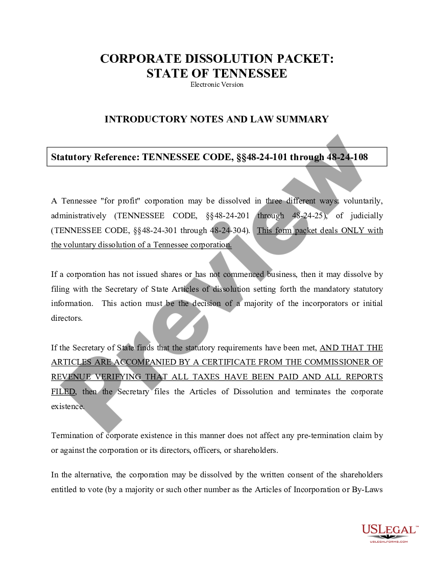 tennessee-dissolution-package-to-dissolve-corporation-dissolution