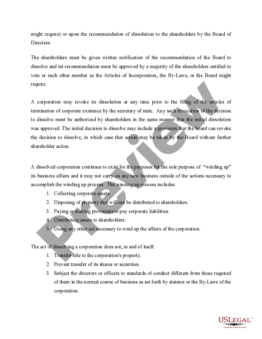 Get Tennessee Dissolution Package to Dissolve Corporation Preview Tennessee Dissolution Package to Dissolve Corporation