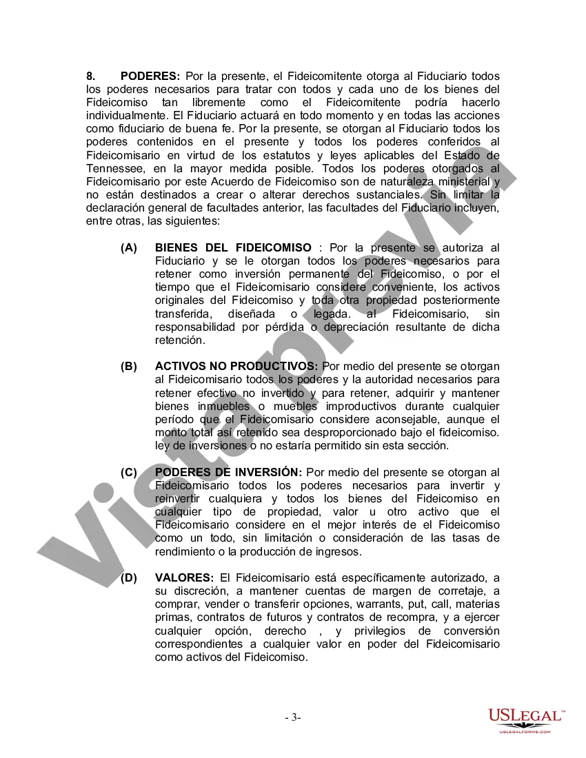 Preview Fideicomiso en Vida para Individuos Solteros, Divorciados o Viudos o Viudos sin Hijos