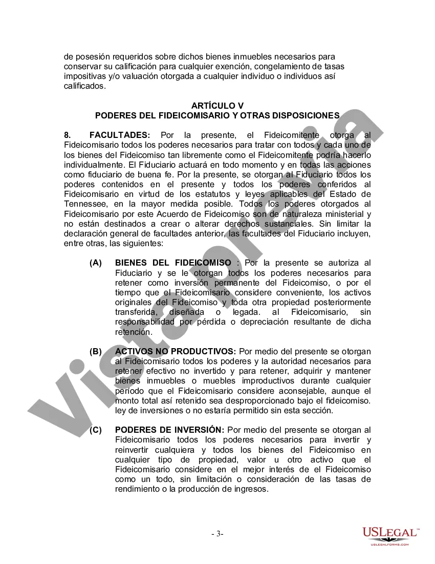 Preview Fideicomiso en vida para esposo y esposa con un hijo