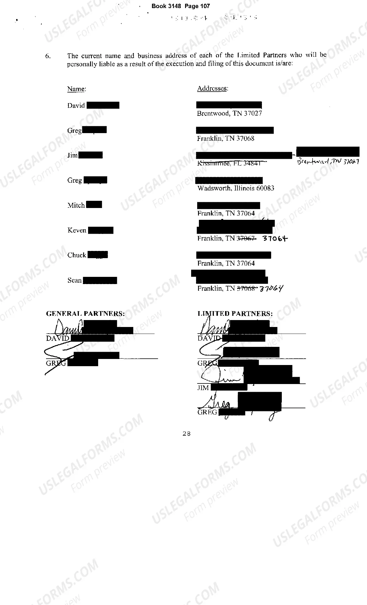 Preview Certificate of Domestic Limited Partnership