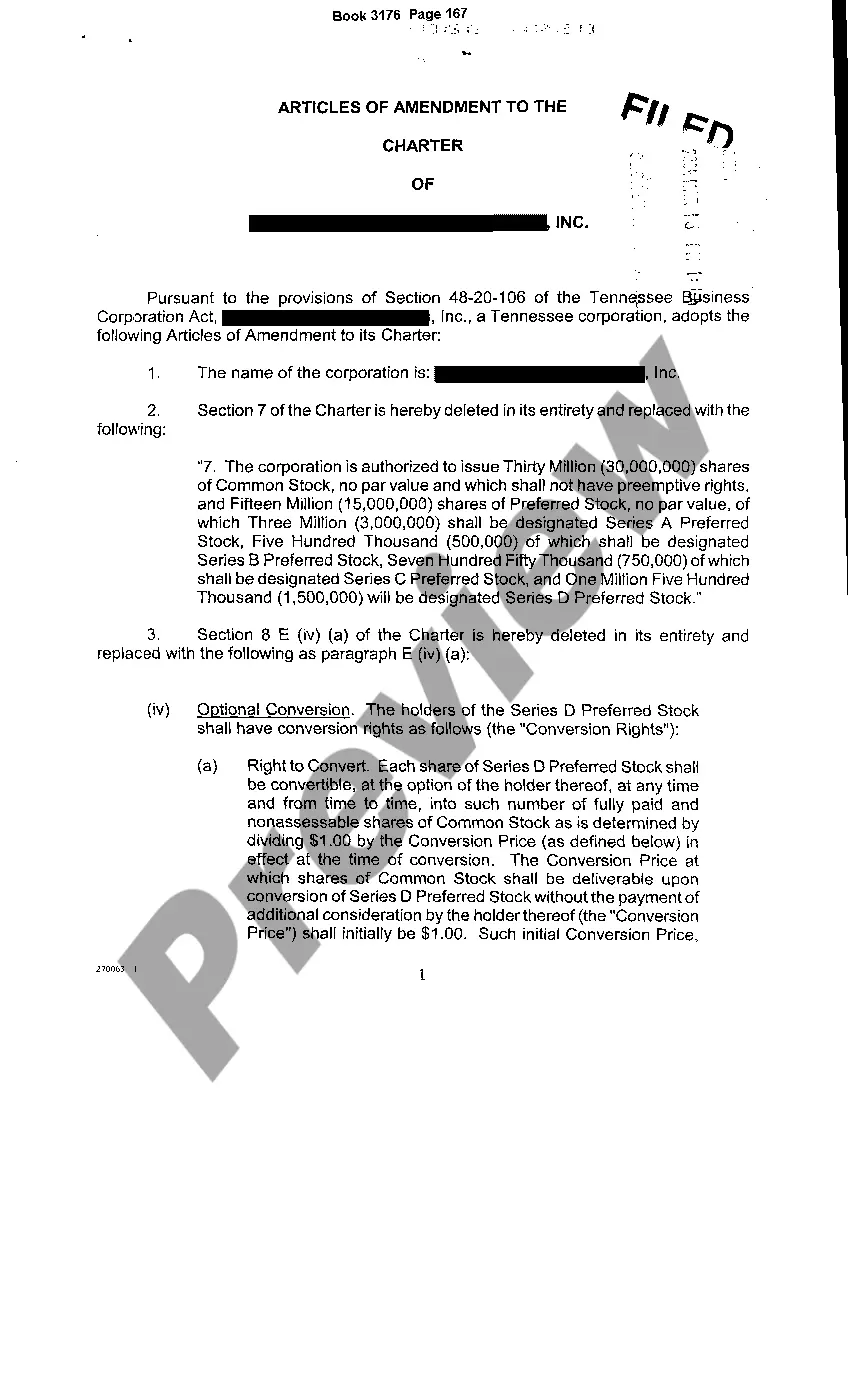 Preview Articles of Termination of Corporate Existence