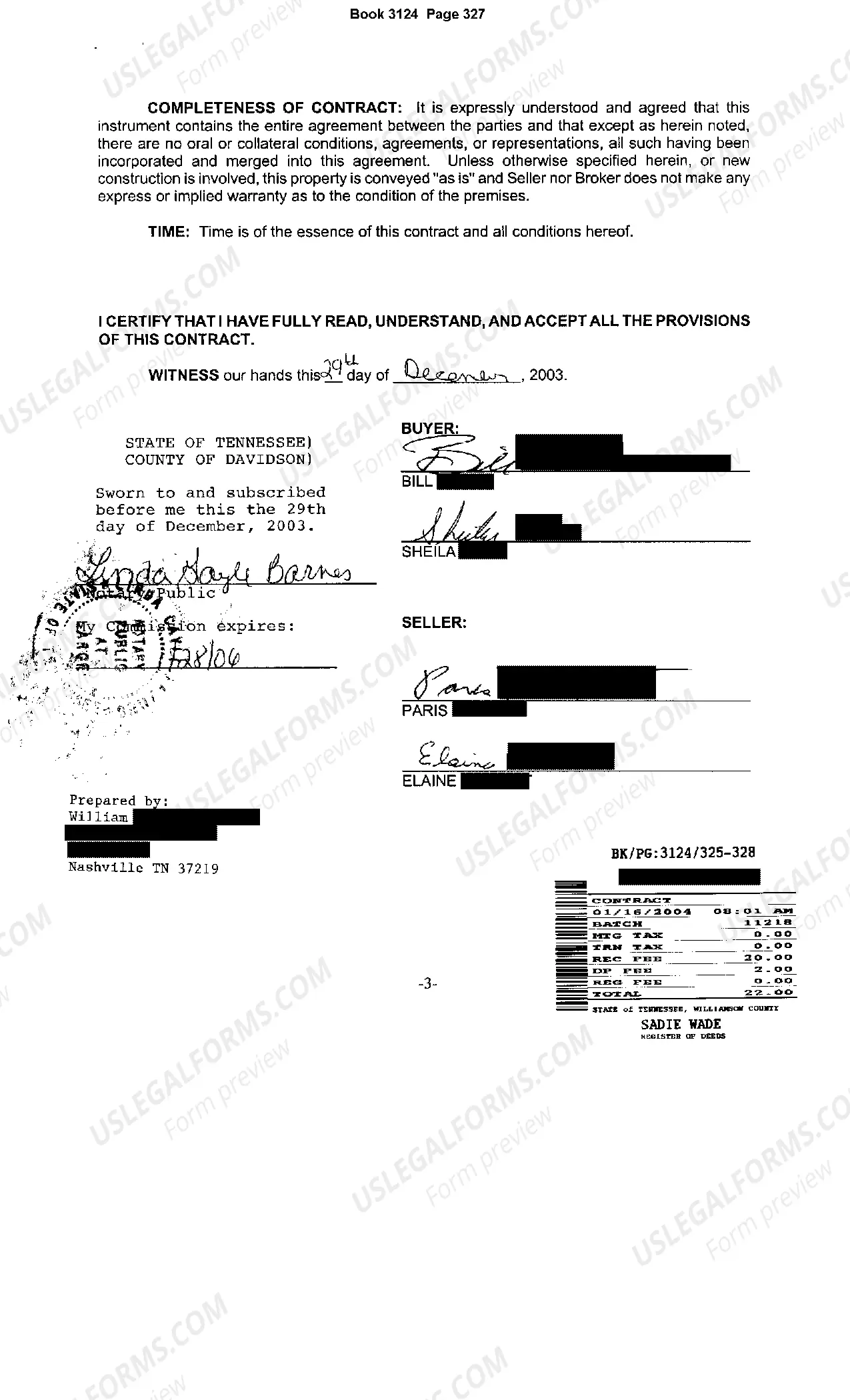Preview Contract For Conveyance of Real Estate