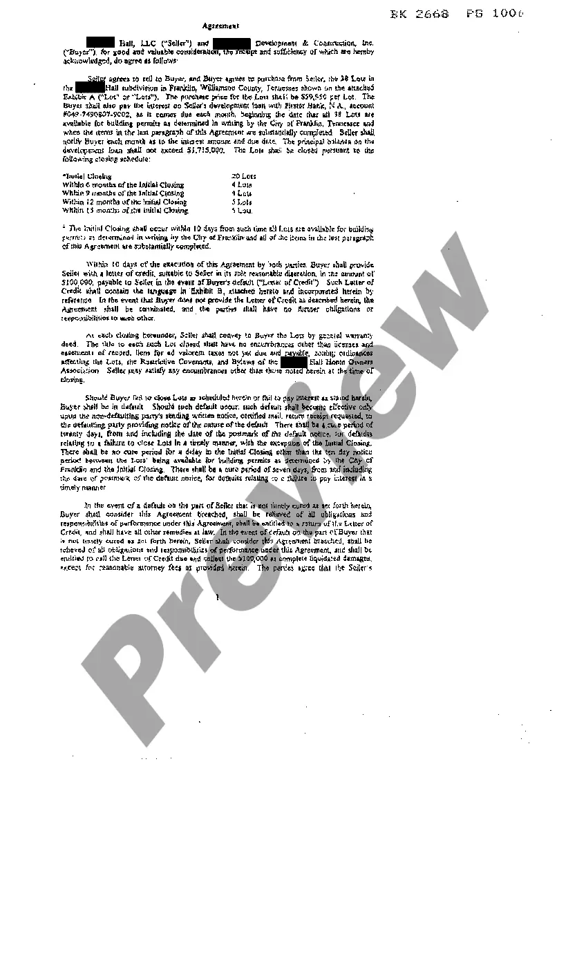 Preview Memorandum of Contract For The Sale of Real Property