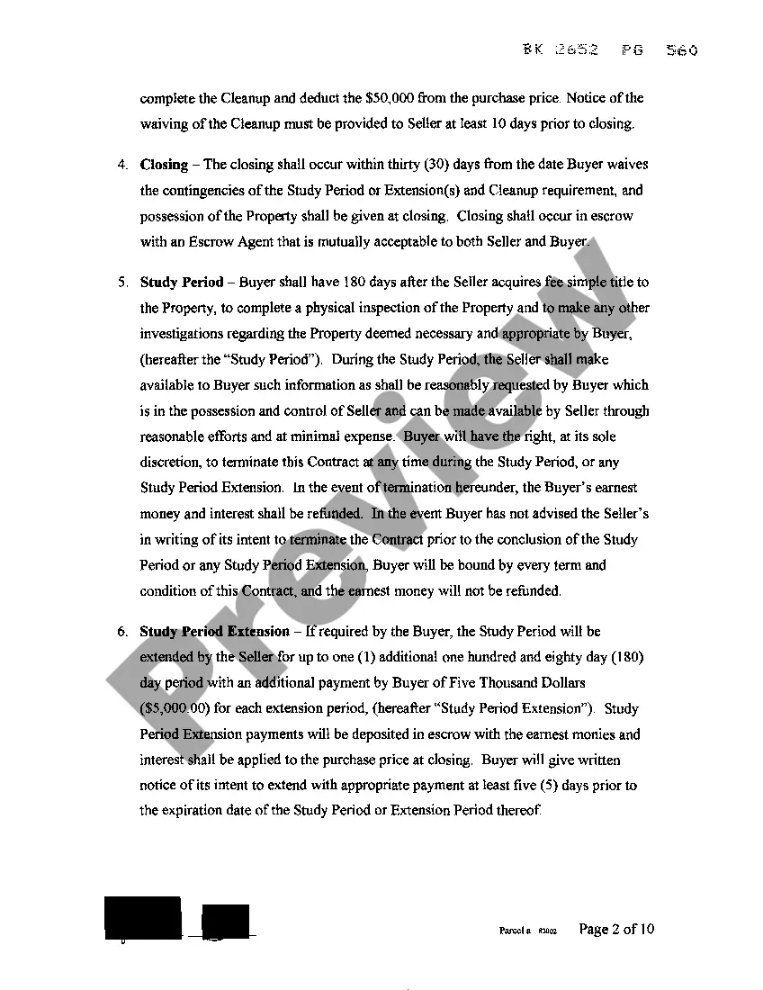 Preview Contract For Sale of Real Estate