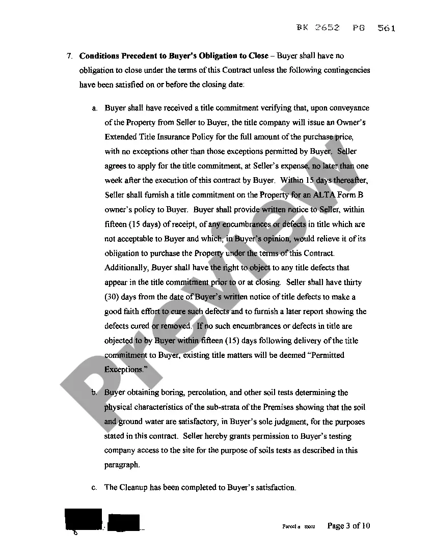 Preview Contract For Sale of Real Estate