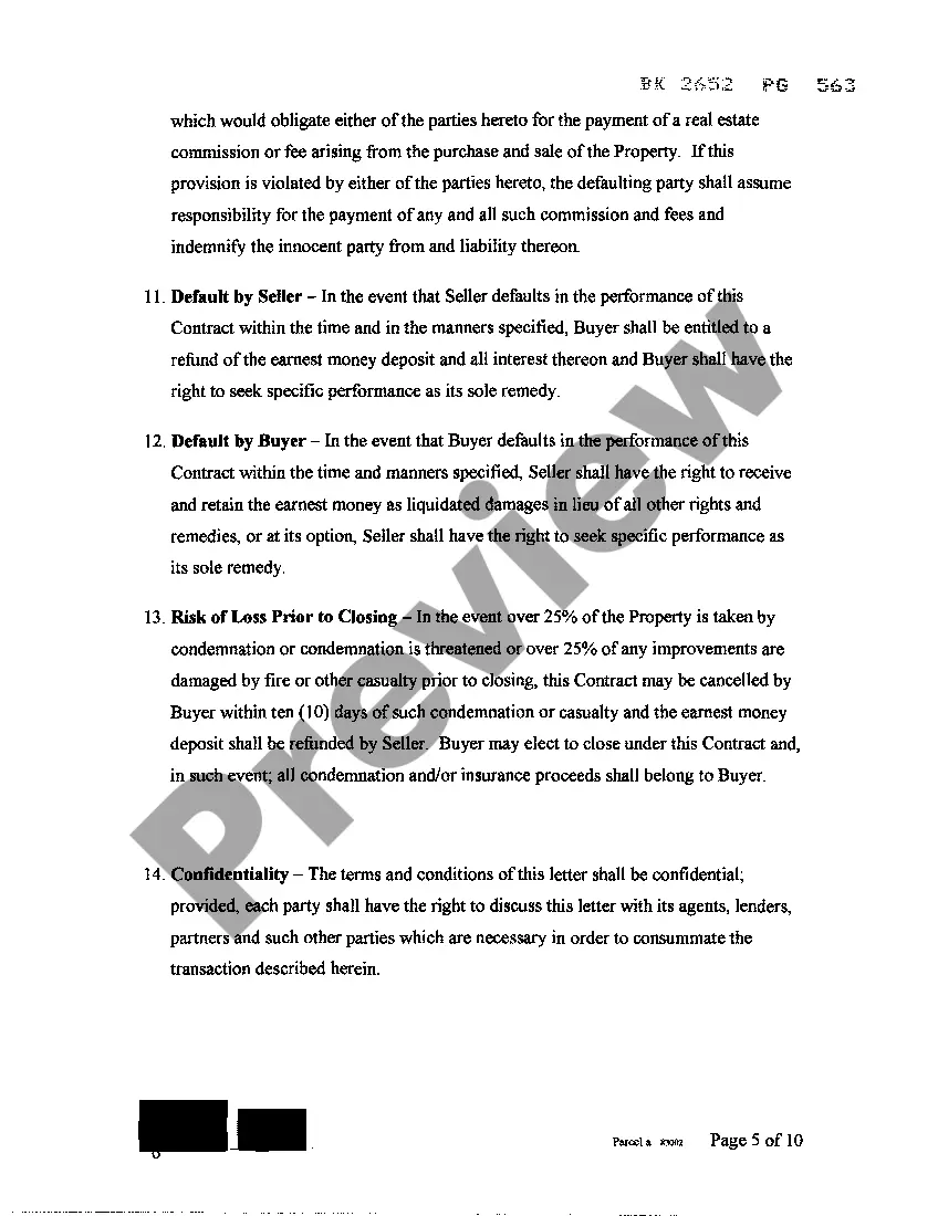 Preview Contract For Sale of Real Estate