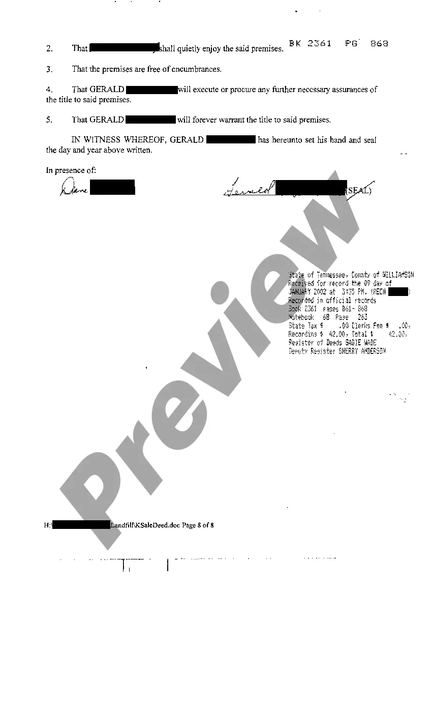 Preview Contract For The Purchase of Real Property