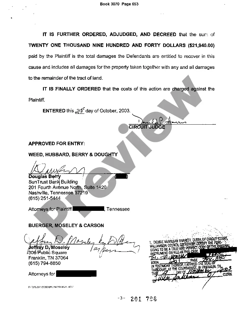 Preview Consent Judgment and Final Decree