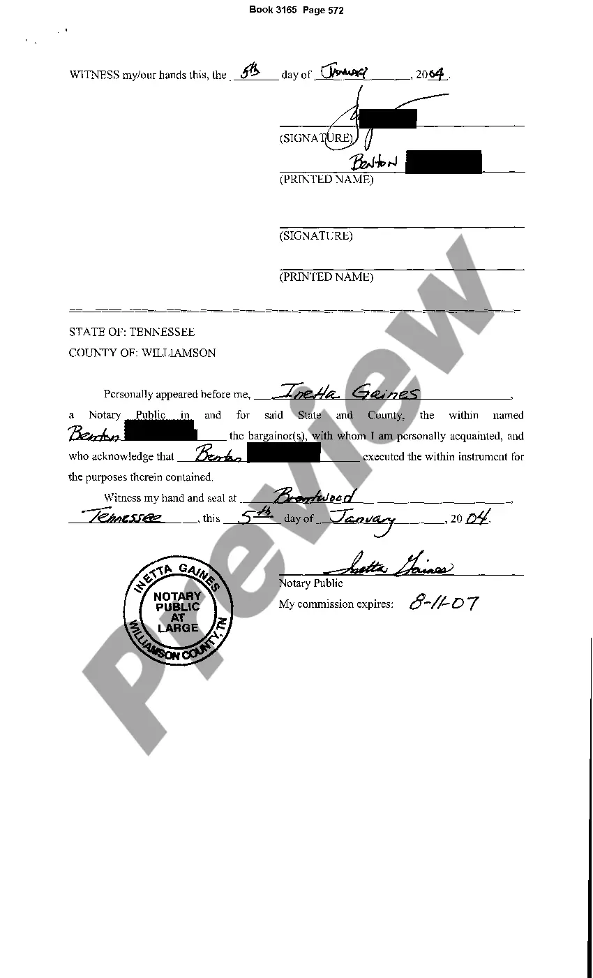 Preview Utility Construction Easement