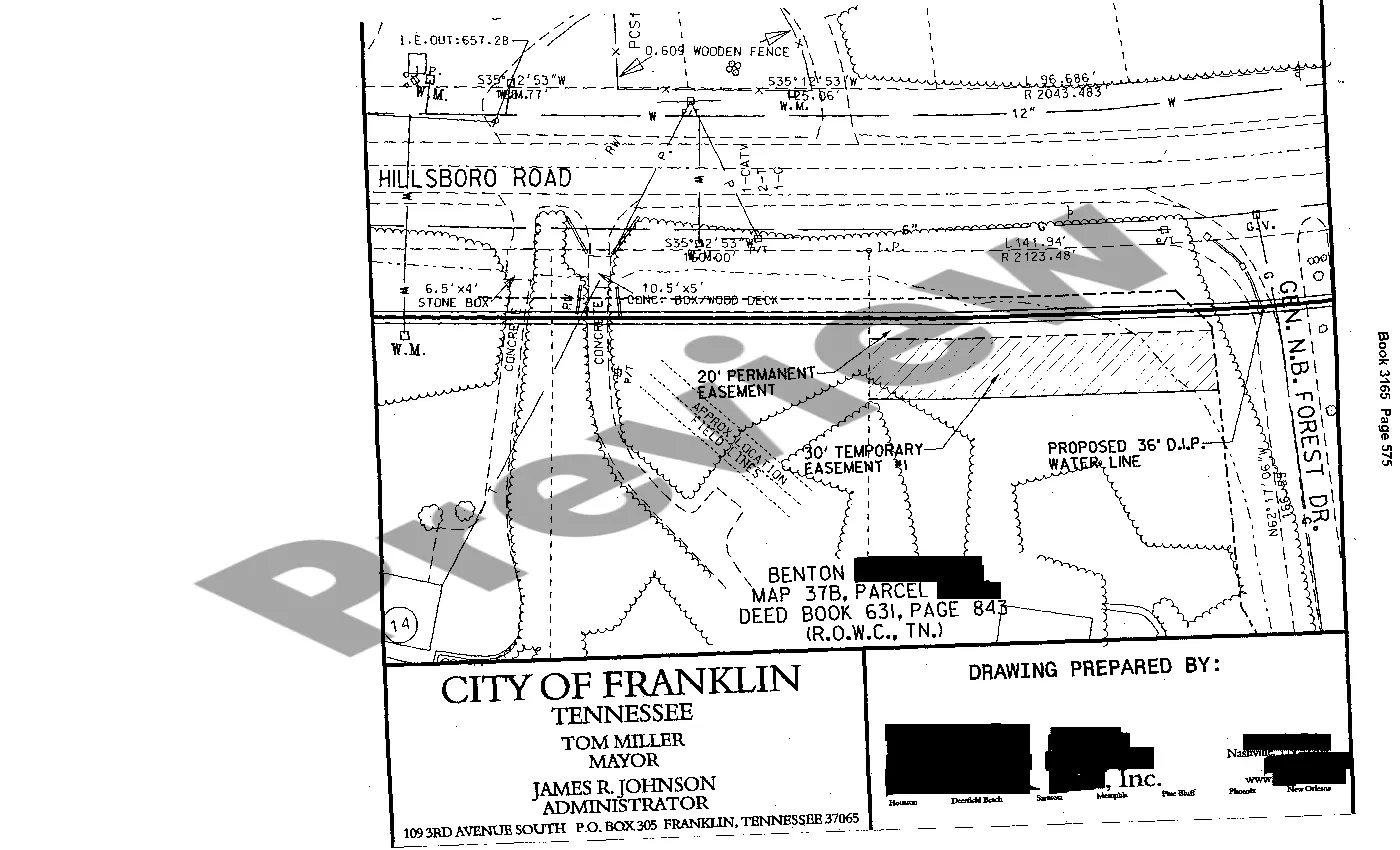 Preview Utility Construction Easement