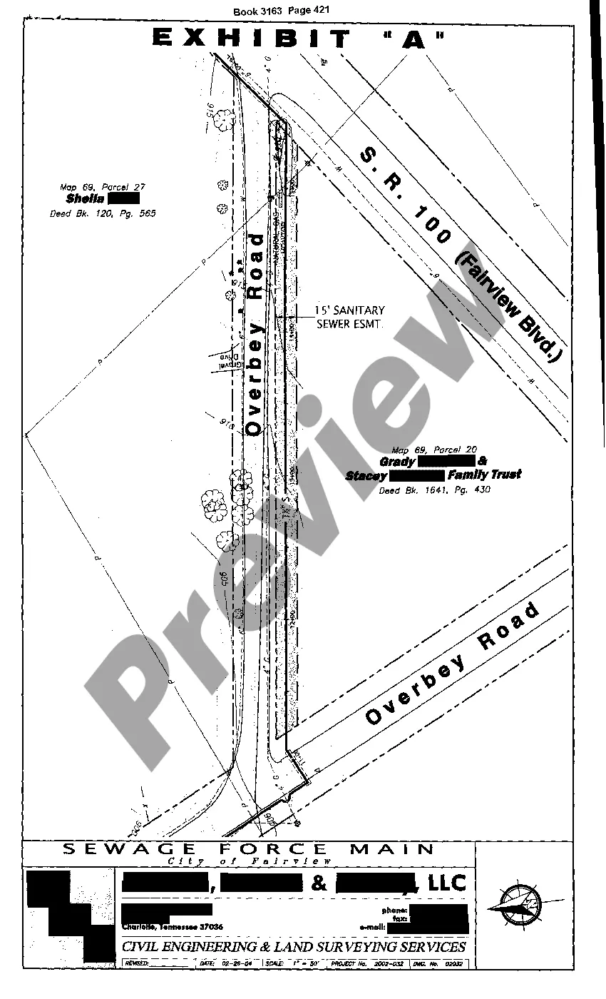 Get Sewage Force Main Easement Preview Sewage Force Main Easement