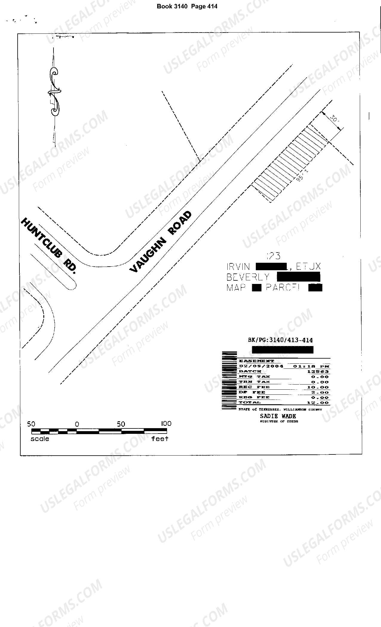 Tennessee Public Utilities Easement Easement Form For Utilities US
