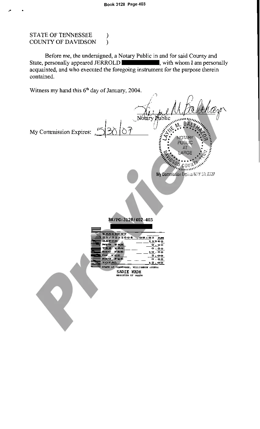 Preview Abandonment of Easement