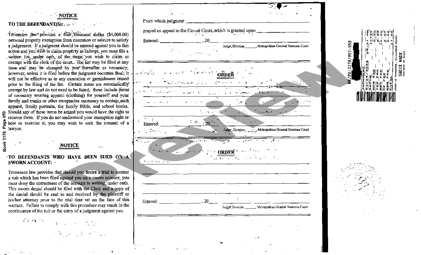 Preview Abstract of Judgment