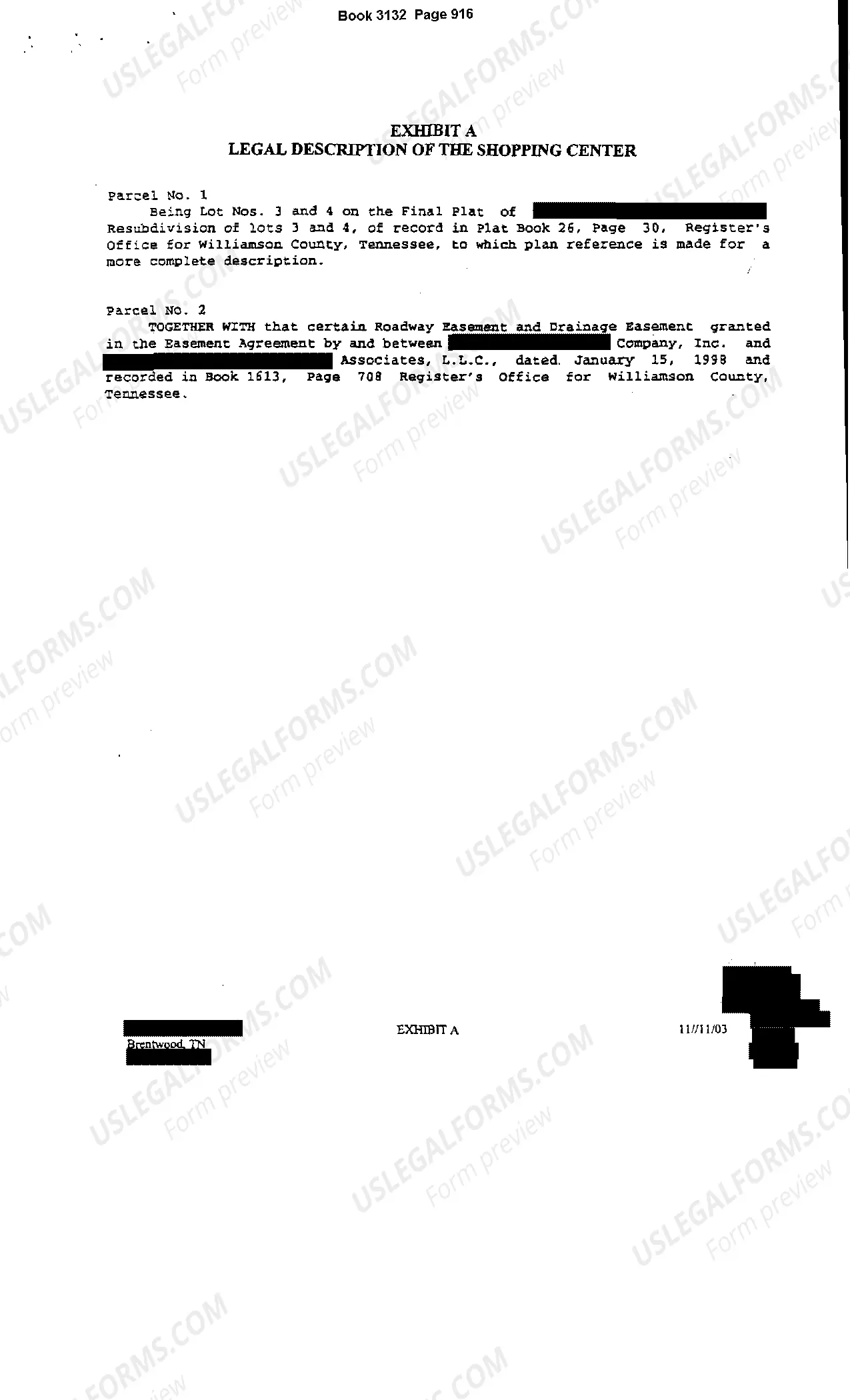 Preview Department Store Lease Memorandum