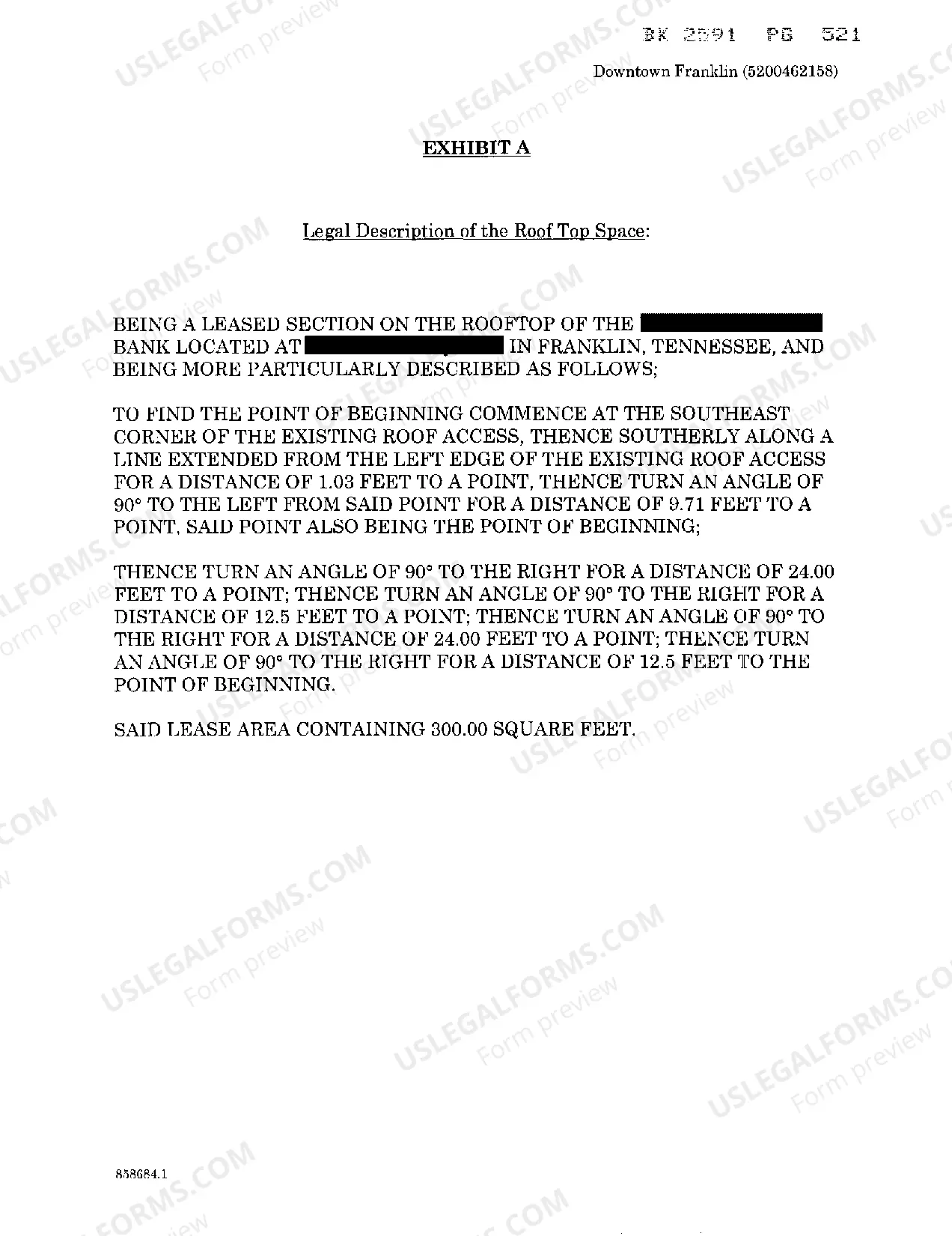 Preview Memorandum of Roof Top Lease