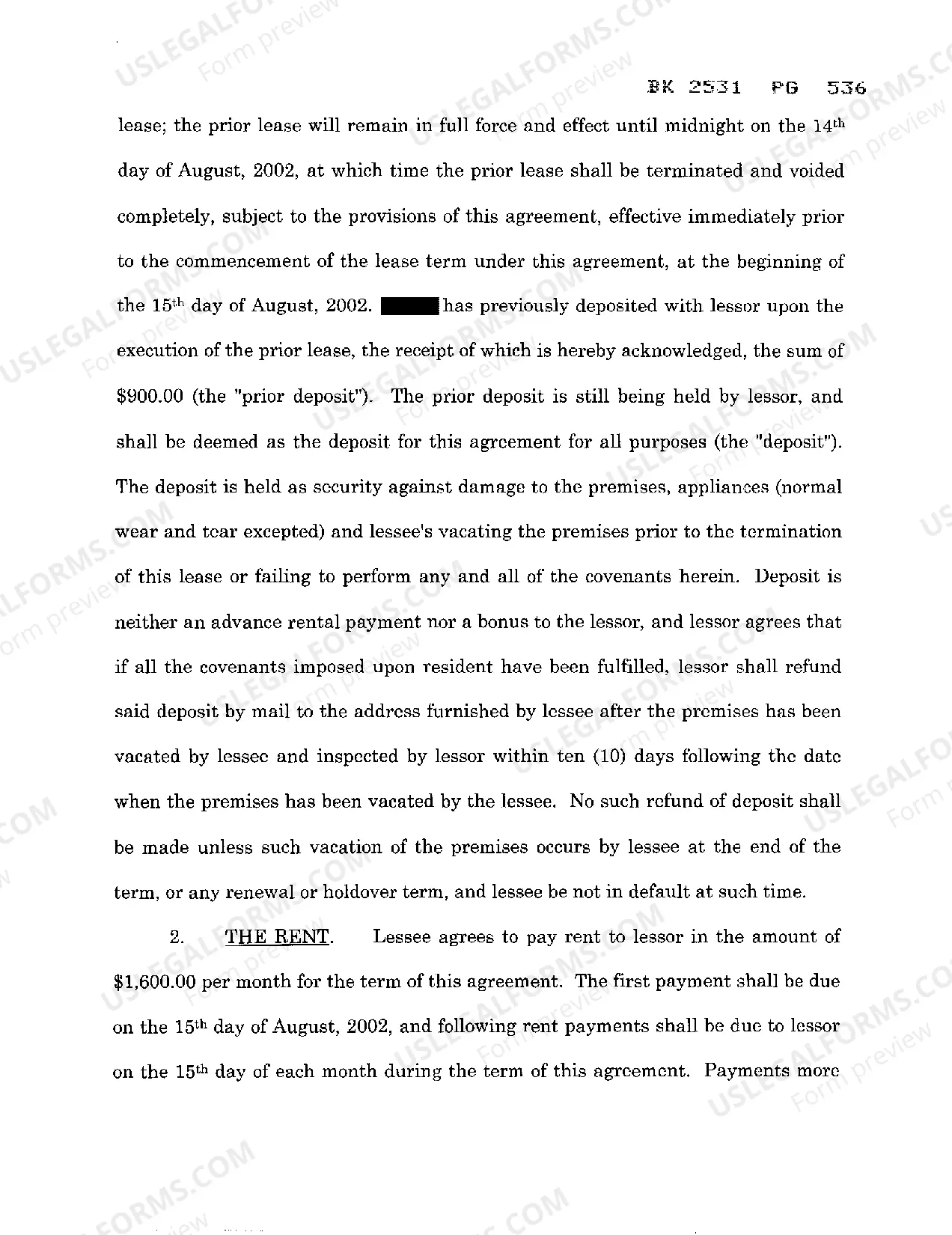 Preview Commercial Lease Agreement