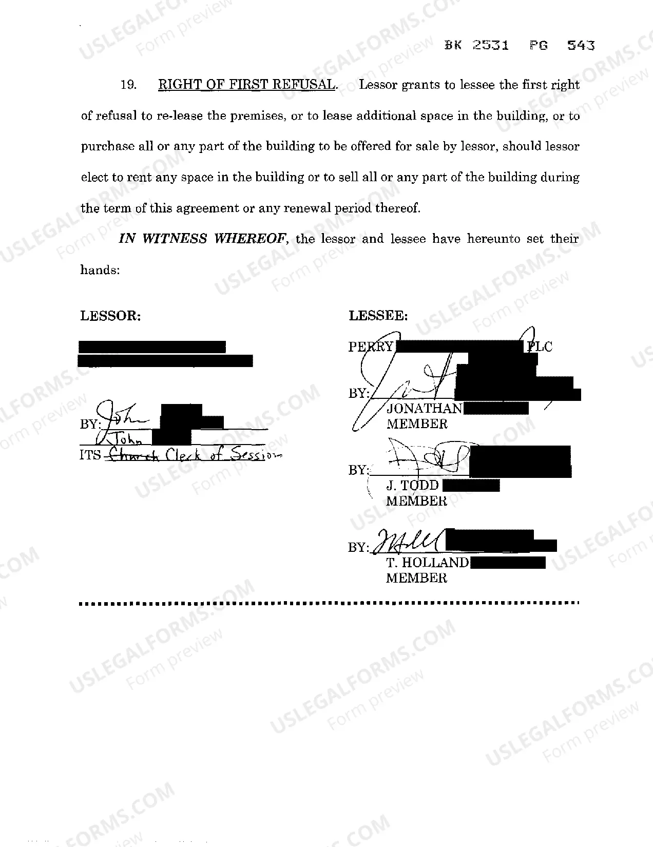 Preview Commercial Lease Agreement