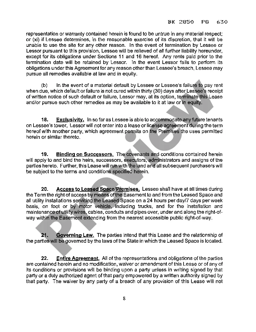 Preview Option And Land Lease