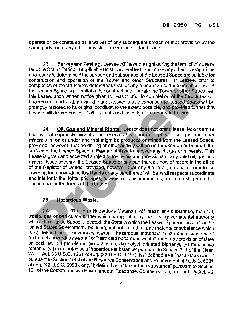 Preview Option And Land Lease