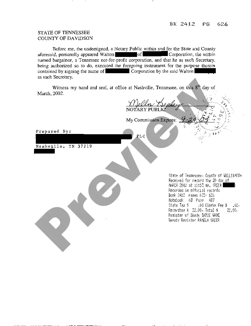 Preview Memorandum of Ground Lease