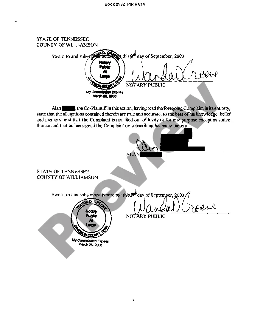 Preview Lis Pendens regarding action to reform Warranty Deed