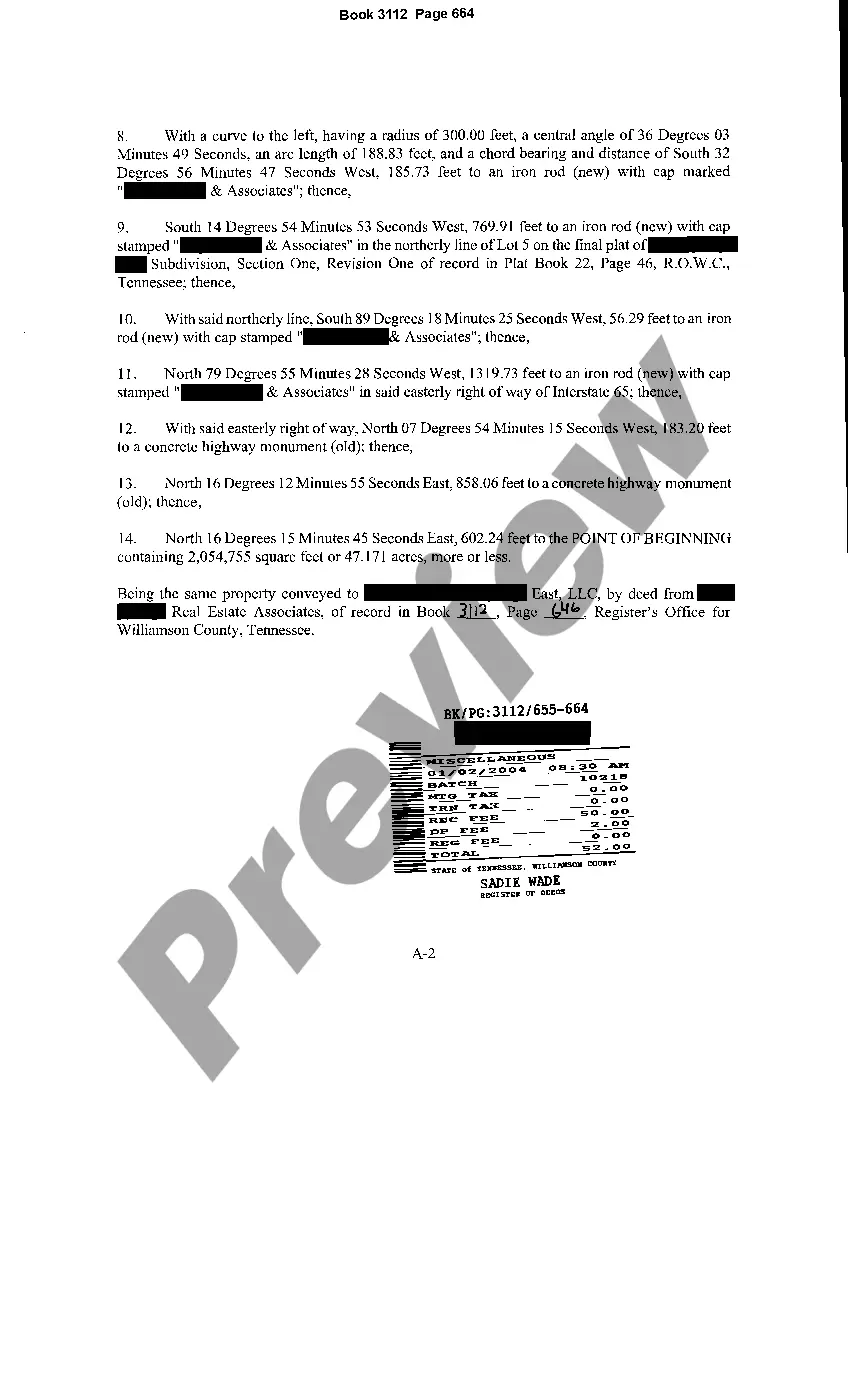 Preview Memorandum of Reserved Rights in Real Property